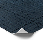 Vrijheidsbeeld  Patentblauwdruk Poster (Hoek)