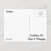 Vrijheidsbeeld Patriottisch Amerika 4 juli Briefkaart (Achterkant)