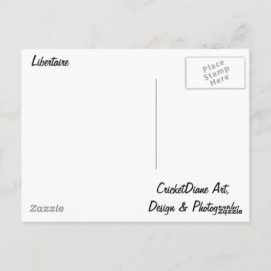 Vrijheidsbeeld Patriottisch Amerika 4 juli Briefkaart (Achterkant)