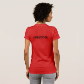 Vrijheidsbeeld Patriottisch Dames T-Shirt - 4e (Achterkant volledig)