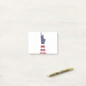 Vrijheidsbeeld Patriottische vlag Post-it® Notes (Op bureau)
