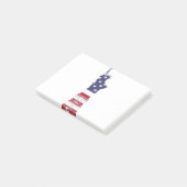 Vrijheidsbeeld Patriottische vlag Post-it® Notes (Schuin)