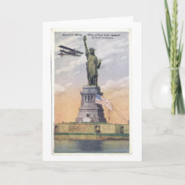 Vrijheidsbeeld PC w / Biplane en Flag Kaart