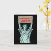 Vrijheidsbeeld Politiek Humor Kaart (Gele Bloem)