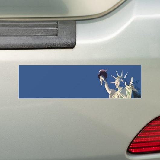 Vrijheidsbeeld Pop Art Bumpersticker (Op auto)