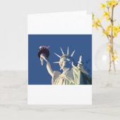 Vrijheidsbeeld Pop Art Kaart (Gele Bloem)