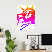 Vrijheidsbeeld Pop Art Poster (Thuiskantoor)