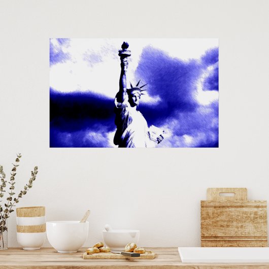 Vrijheidsbeeld Pop Art Poster (Keuken)