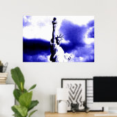 Vrijheidsbeeld Pop Art Poster (Thuiskantoor)