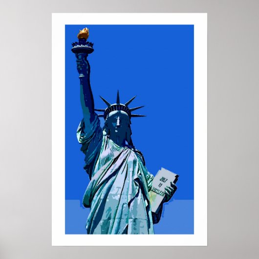 Vrijheidsbeeld Pop Art Poster (Voorkant)