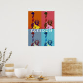 Vrijheidsbeeld Pop Art Poster (Keuken)