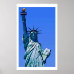 Vrijheidsbeeld Pop Art Poster Print<br><div class="desc">New York City - United States National and City Symbol Statues,  Monuments and Buildings - Statue of Liberty Photo Artwork</div>