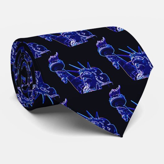 Vrijheidsbeeld Pop Art Stropdas (Opgerold)