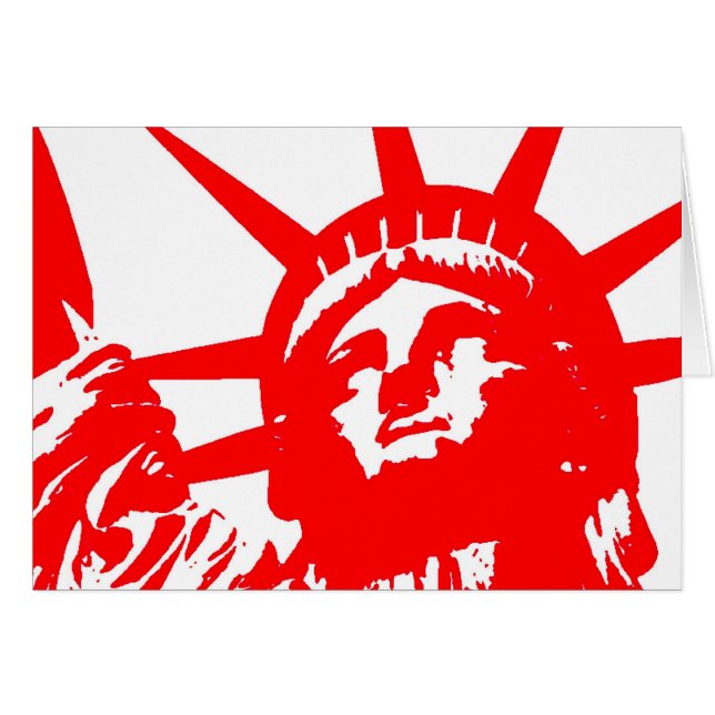 Vrijheidsbeeld Pop Art USA Symbol (Voorkant Horizontaal)