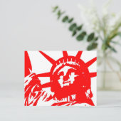 Vrijheidsbeeld Pop Art USA Symbol Briefkaart (Staand voorkant)