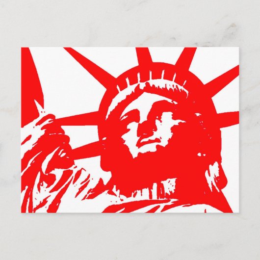 Vrijheidsbeeld Pop Art USA Symbol Briefkaart (Voorkant)