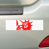 Vrijheidsbeeld Pop Art USA Symbol Bumpersticker (Op auto)
