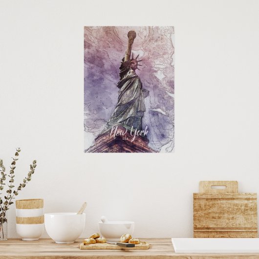 Vrijheidsbeeld Poster (Keuken)