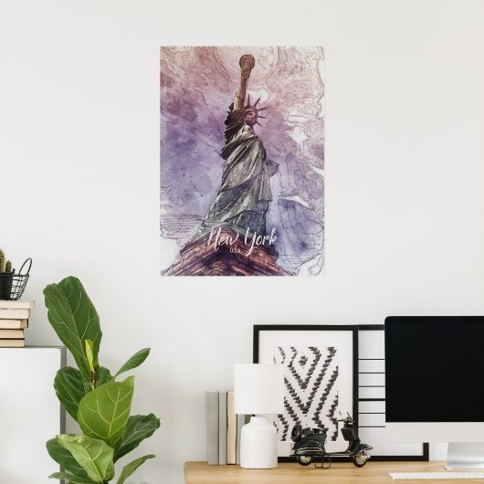 Vrijheidsbeeld Poster (Thuiskantoor)