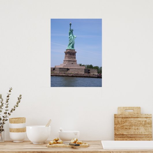 Vrijheidsbeeld - Poster volledig Uitzicht (Keuken)