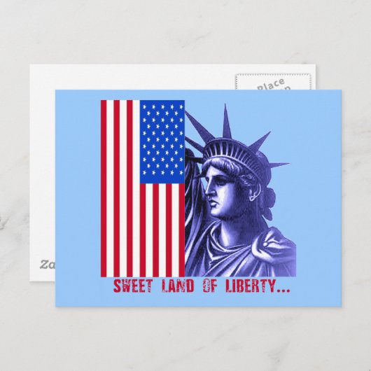 Vrijheidsbeeld Producten Briefkaart (Voorkant / Achterkant)