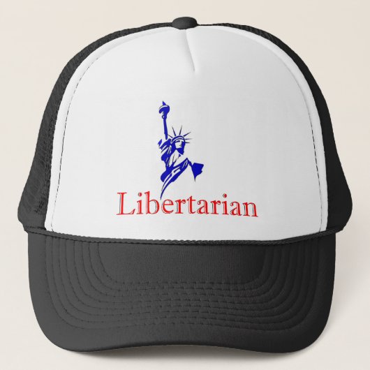 Vrijheidsbeeld - Retro Libertarian-pictogram Trucker Pet (Voorkant)
