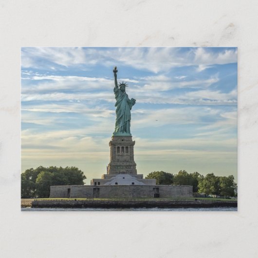 Vrijheidsbeeld, rivier Hudson, New York Feestdagenkaart (Voorkant)