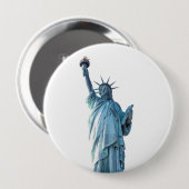 Vrijheidsbeeld Ronde Button 4,0 Cm (Voorkant /achterkant)