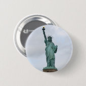 Vrijheidsbeeld Ronde Button 5,7 Cm (Voorkant /achterkant)