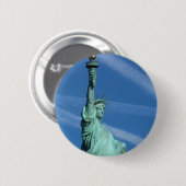 Vrijheidsbeeld. Ronde Button 5,7 Cm (Voorkant /achterkant)