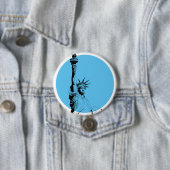 Vrijheidsbeeld Ronde Button 7,6 Cm (In situ)