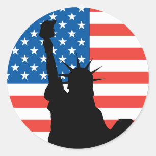 Vrijheidsbeeld Ronde Sticker