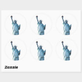 Vrijheidsbeeld Ronde Sticker (Vel)