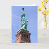 Vrijheidsbeeld - Side Uitzicht Wenskaart Kaart (Gele Bloem)
