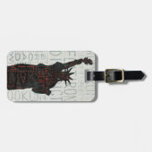 Vrijheidsbeeld Silhouette Bagagelabel (Voorkant horizontaal)