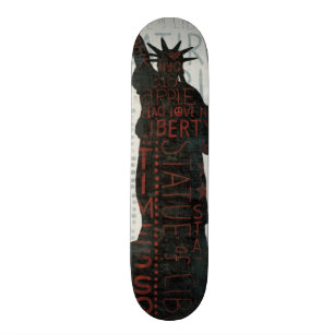 Vrijheidsbeeld Silhouette Persoonlijk Skateboard