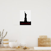 Vrijheidsbeeld Silhouette Poster Print (Keuken)