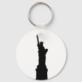 Vrijheidsbeeld Silhouette Sleutelhanger (Voorkant)