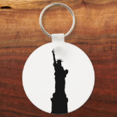 Vrijheidsbeeld Silhouette Sleutelhanger (Voorkant)