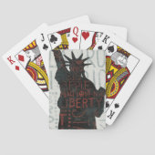 Vrijheidsbeeld Silhouette Speelkaarten (Achterkant)