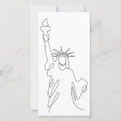 Vrijheidsbeeld silhuette (Voorkant)