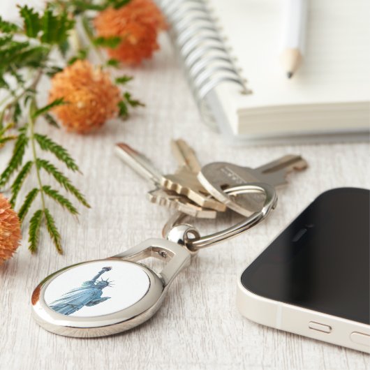 Vrijheidsbeeld Sleutelhanger (Zijkant)