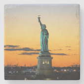 Vrijheidsbeeld Stenen Onderzetter (Voorkant)