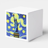 Vrijheidsbeeld Sterrennacht New York Bedankdoosjes (Achterkant)