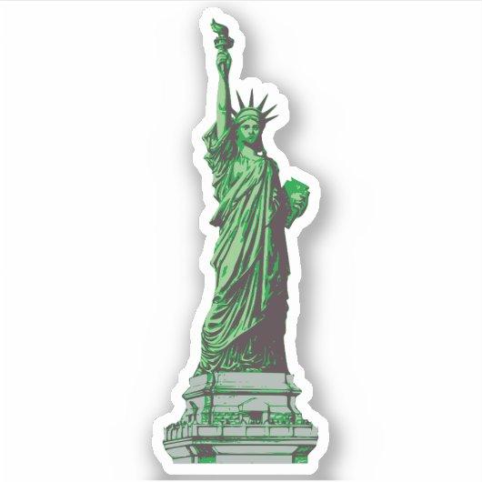 Vrijheidsbeeld Sticker (Voorkant)