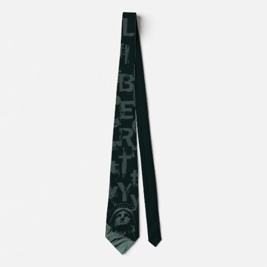 Vrijheidsbeeld Stropdas NY City Souvenir Necktie (Voorkant)