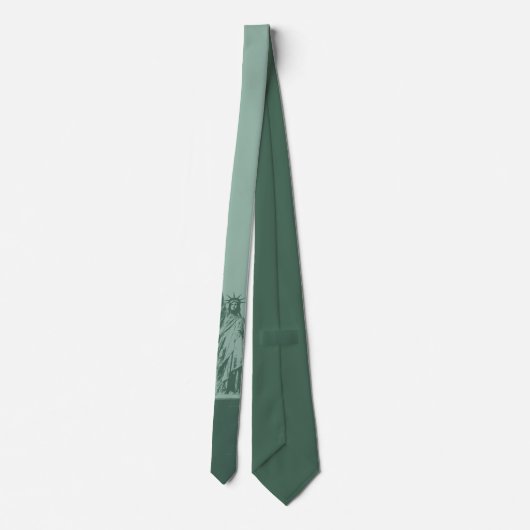 Vrijheidsbeeld Stropdas NY City Souvenir Necktie (Achterkant)