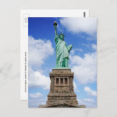 Vrijheidsbeeld, symbool van de vrijheid, Briefkaar Briefkaart (Voorkant / Achterkant)