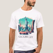 Vrijheidsbeeld T-shirt New York City (Voorkant)