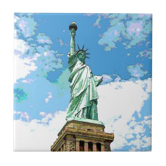 Vrijheidsbeeld Tegeltje (Voorkant)